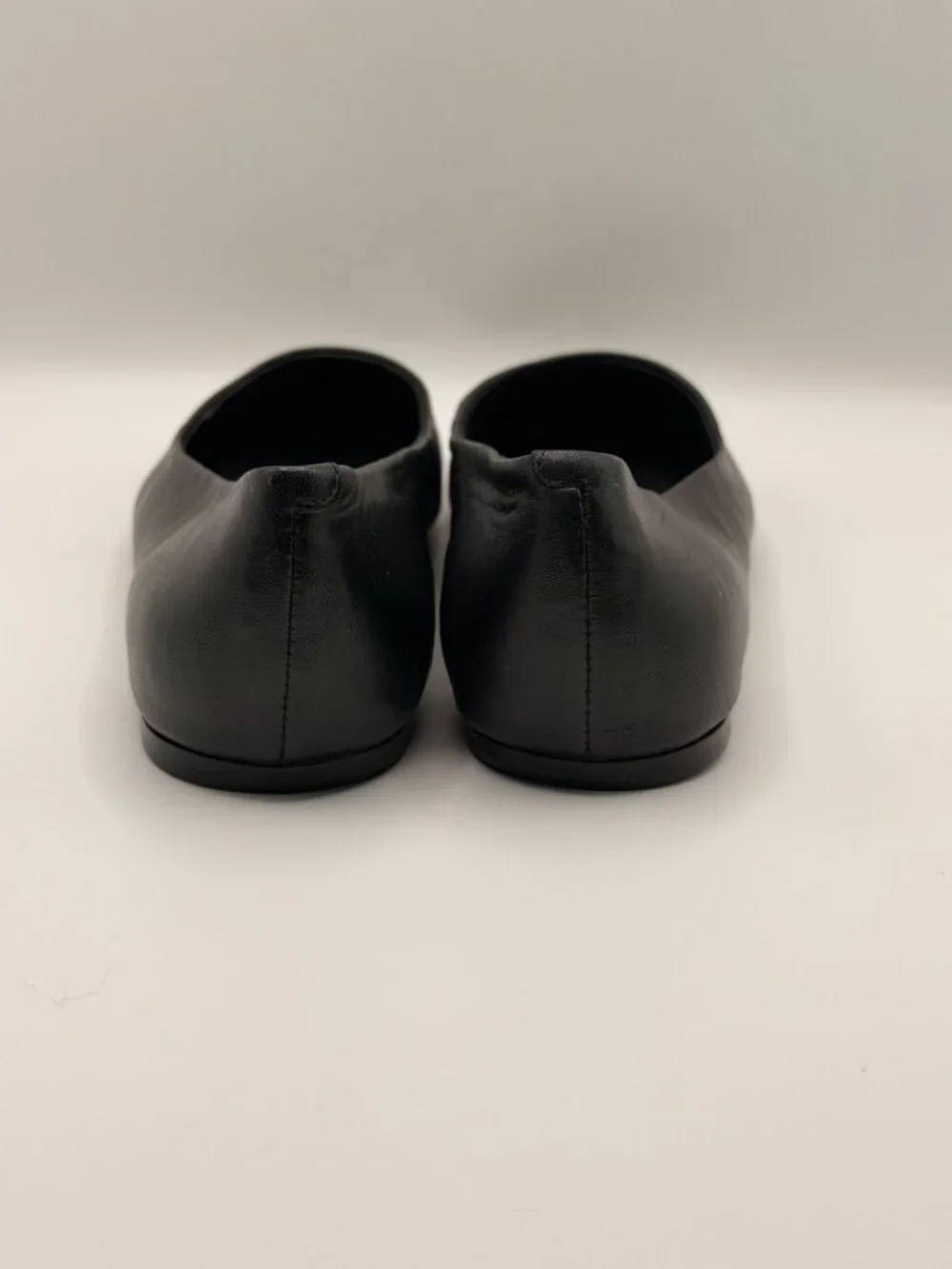 Franco Sarto Flxamaya Women's Black Leather Flexable Flat Sz 6.5